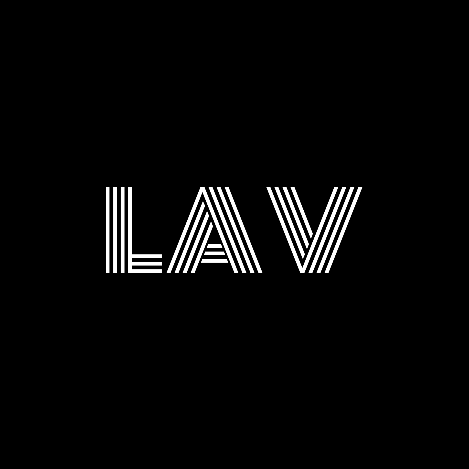 LAV LOGO CARD - BLACK